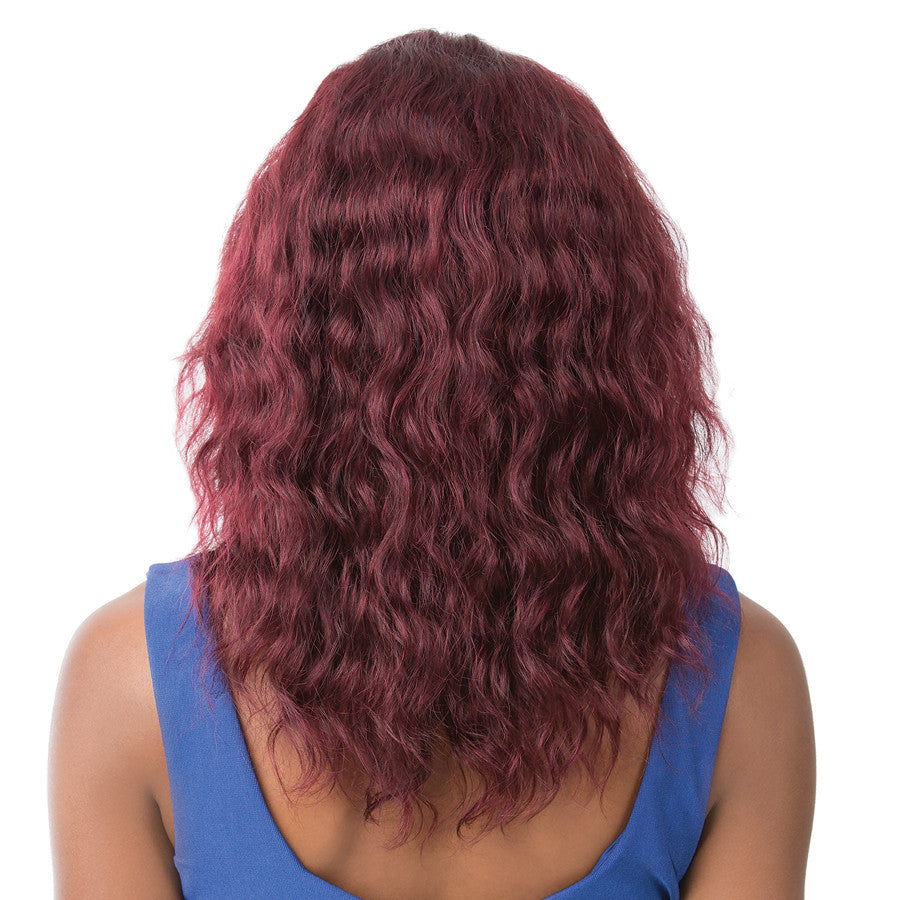 It's A Wig! Salon Remi Human Hair Swiss Lace Front Wig – Wet N Wavy Pacific Wave