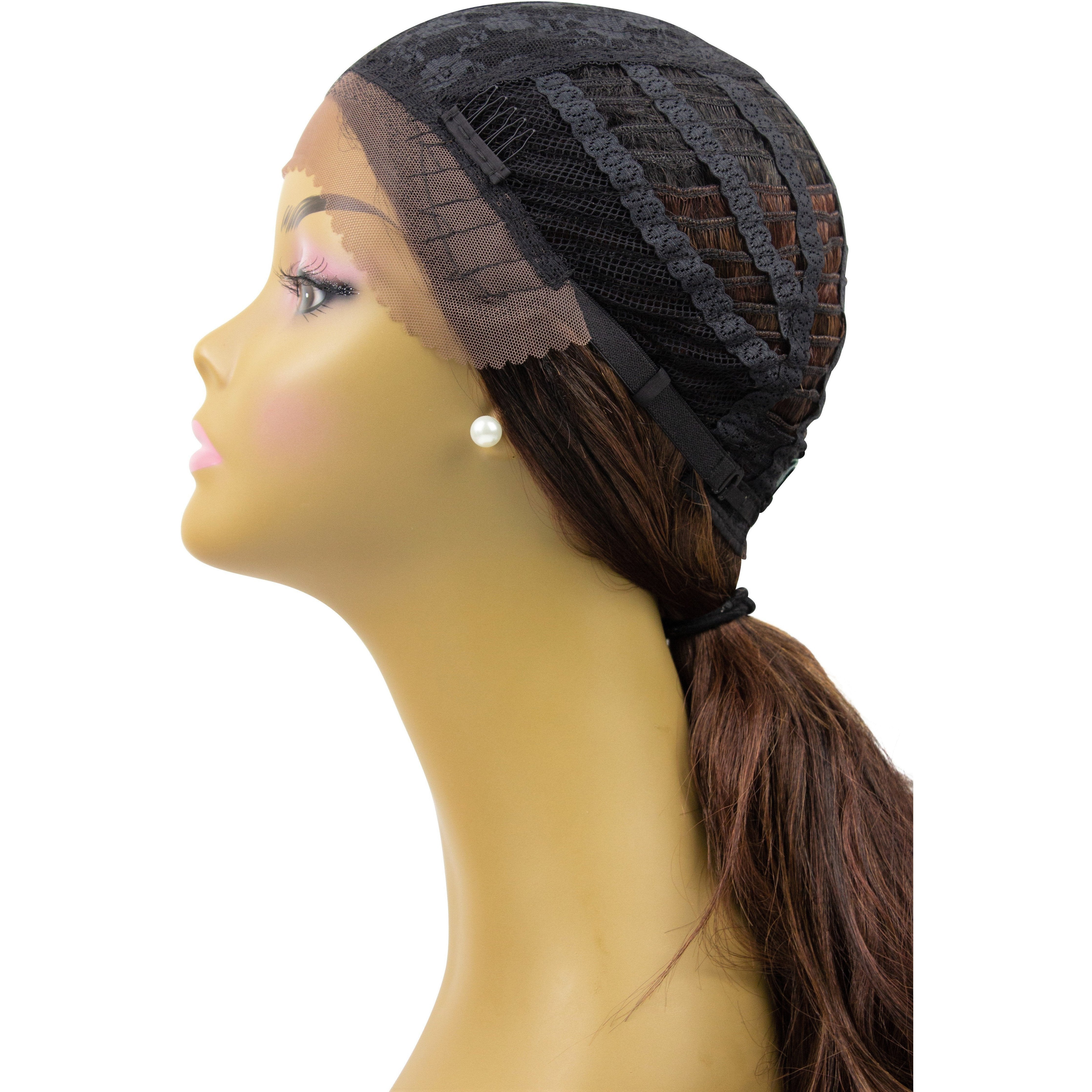 Bobbi Boss Human Hair Blend Swiss Lace Front Wig – MBLF210 Mora