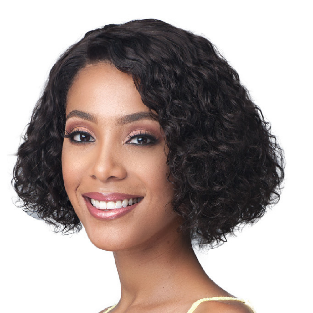 Bobbi Boss 100% Unprocessed Human Hair Lace Front Wig - MHLF421 Water Curl 10