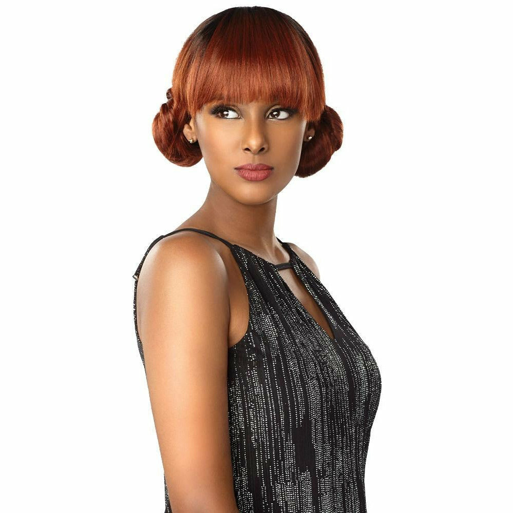 Sensationnel Shear Muse One Pack Solution Synthetic Weave – Bang Top Piece Yaki Straight 4PCS