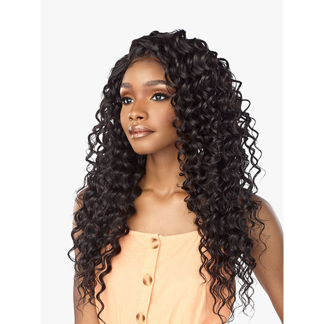 Sensationnel Boutique Bundles Human Hair Blend 3pc Weave + 4