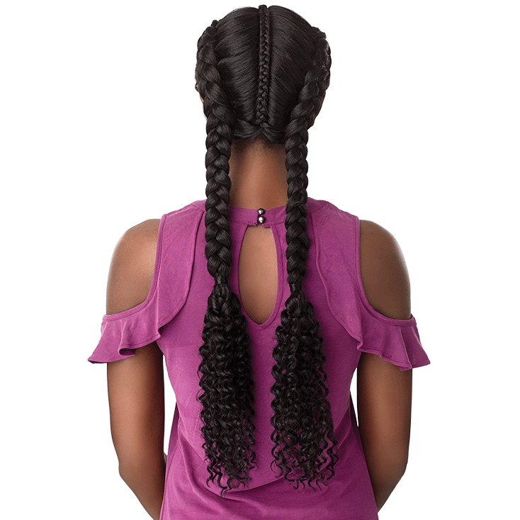 Sensationnel Cloud 9 Hand-Braided Synthetic Swiss Lace Wig – Bohemian Dutch Braid