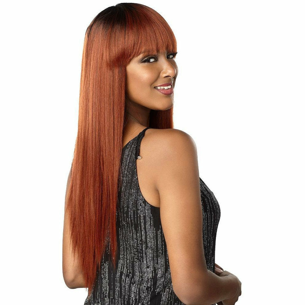 Sensationnel Shear Muse One Pack Solution Synthetic Weave – Bang Top Piece Yaki Straight 4PCS