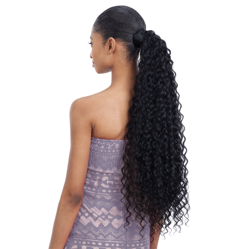 Shake-N-Go Organique MasterMix Pony Pro Wrap-Around Synthetic Ponytail - Super Curl 32