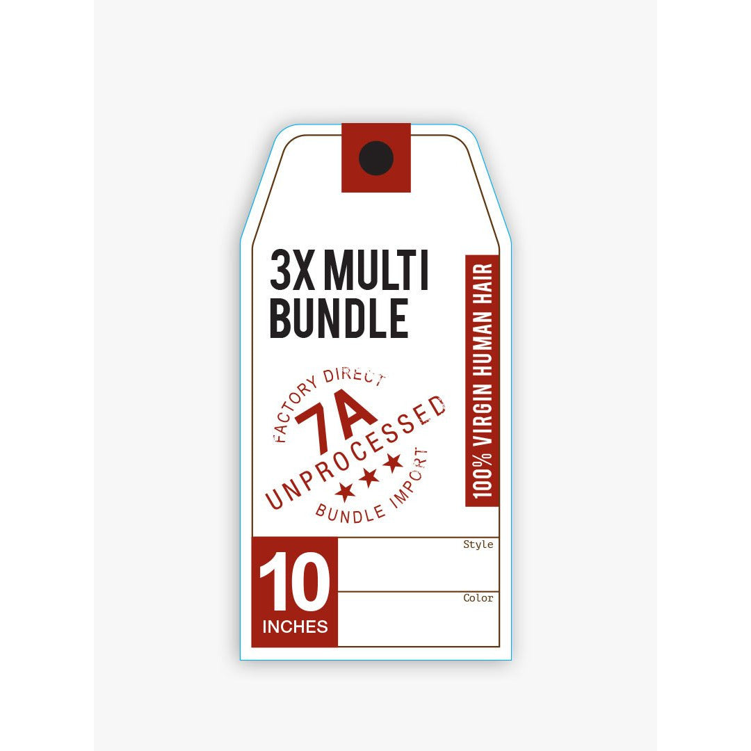 Sensationnel Bare & Natural 7A Unprocessed Multi-Length Human Hair Bundle Weave - Straight 3PCS