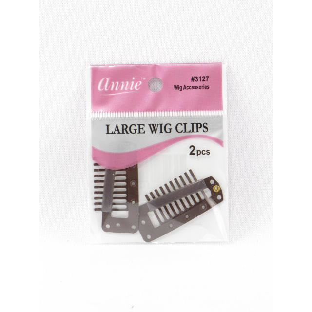 Annie Large Wig Clips Brown 2 PCS #3127