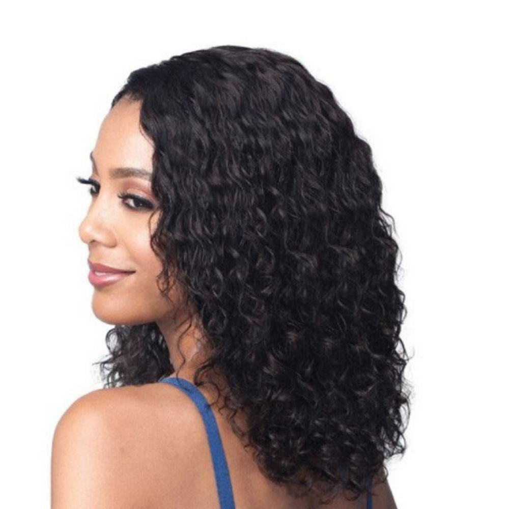 Bobbi Boss 100% Unprocessed Human Hair Lace Front Wig - MHLF423 Water Curl 16