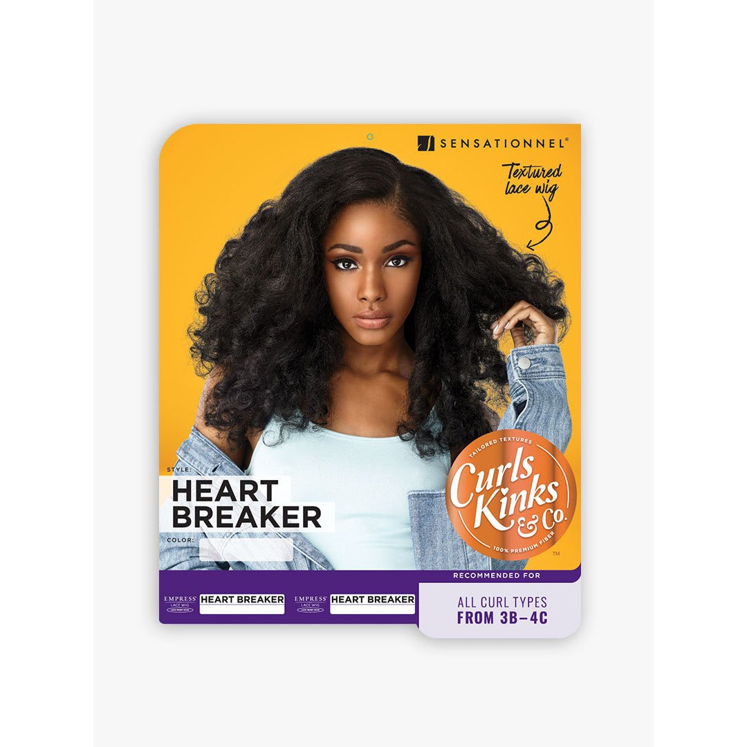 Sensationnel Empress Curls Kinks & Co. Synthetic Lace Front Edge Wig - Heart Breaker