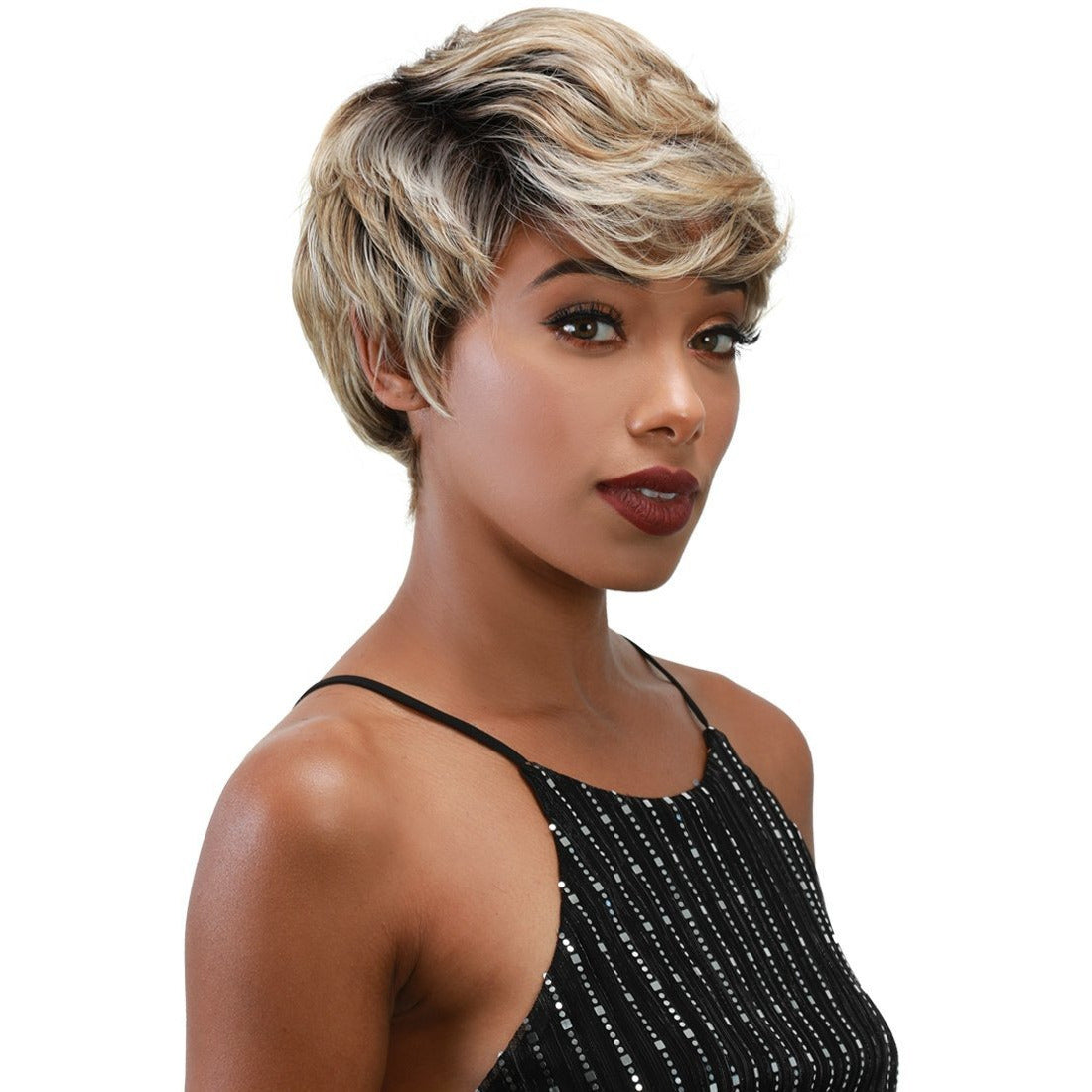 Zury Sis Synthetic Sassy Razor Chic Wig – Ginger