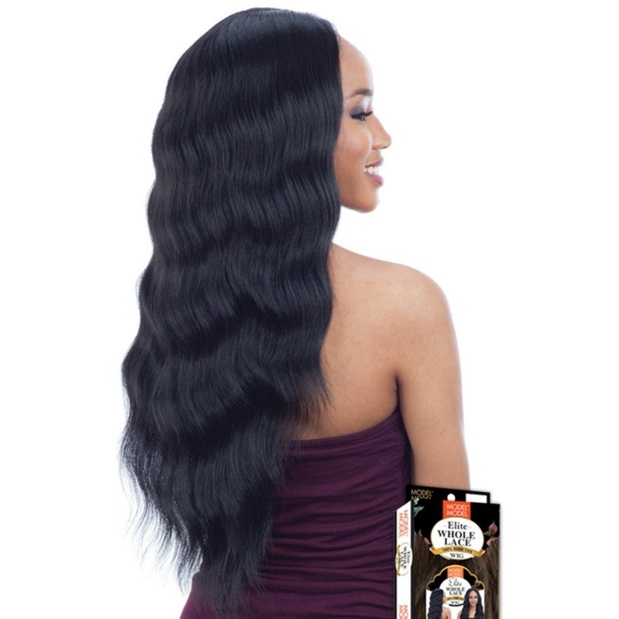 Model Model Synthetic Elite Whole Lace Front Wig – EL-002