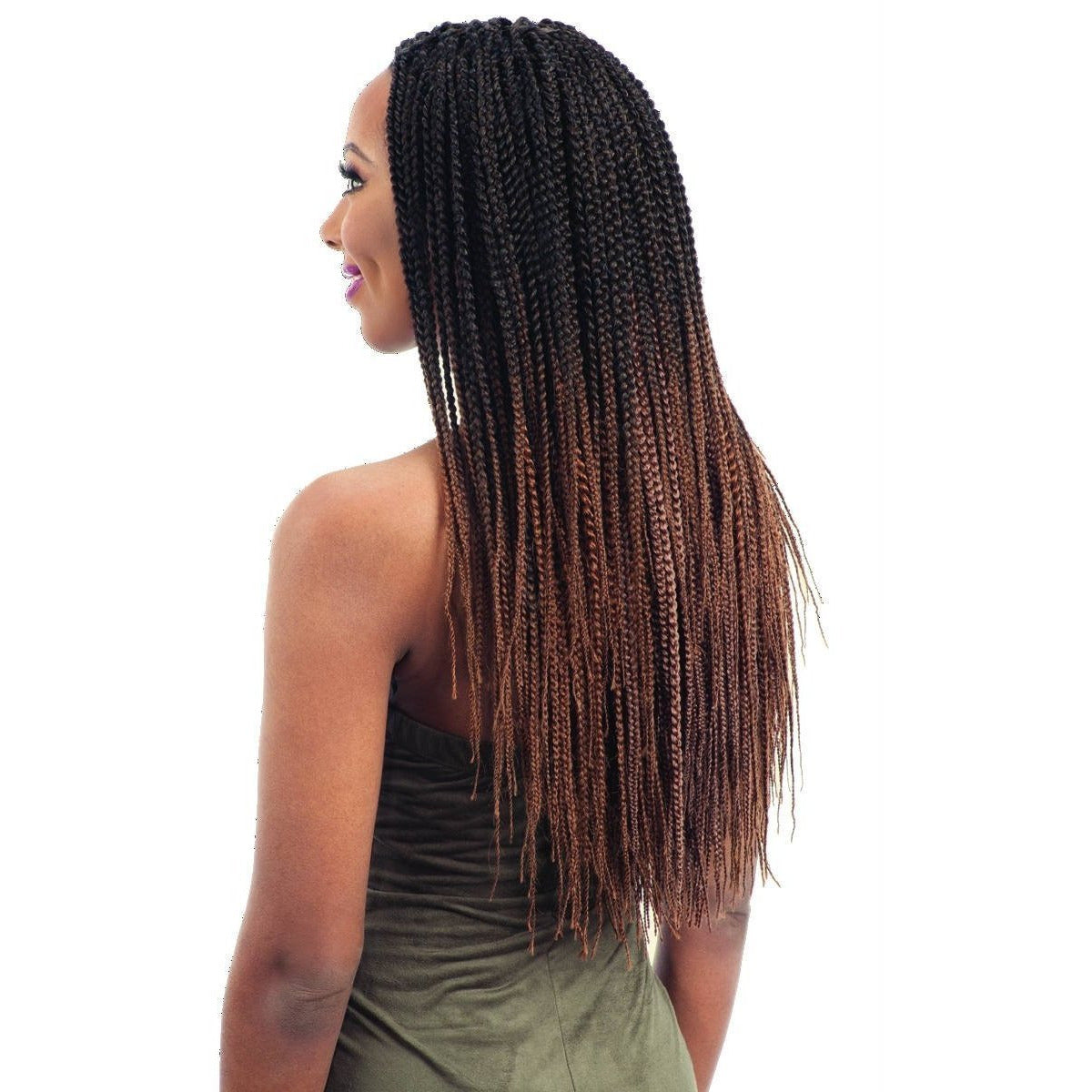FreeTress Synthetic Braids – 2X Pre-Feathered Box Braid 20