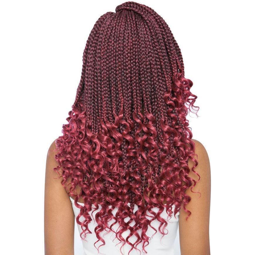 Mane Concept Synthetic Afri-Naptural Braids – 3X Curly Ends Box Braid 14