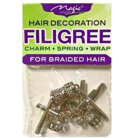 Magic Collection Dangle Cross Filigree Tube, Silver #FILICHA04SIL
