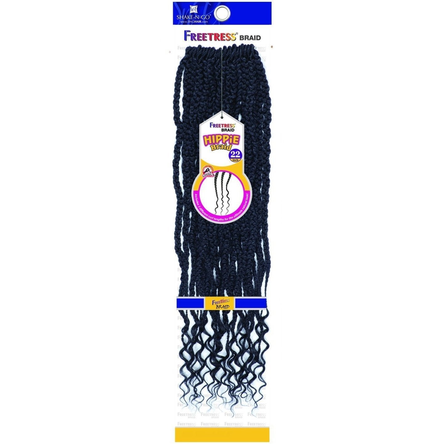 FreeTress Synthetic Braids – Hippie Braid 22