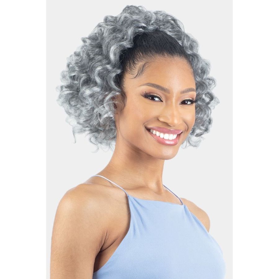 Shake-N-Go Natural Me Synthetic Drawstring Ponytail - Natural Deep Curl