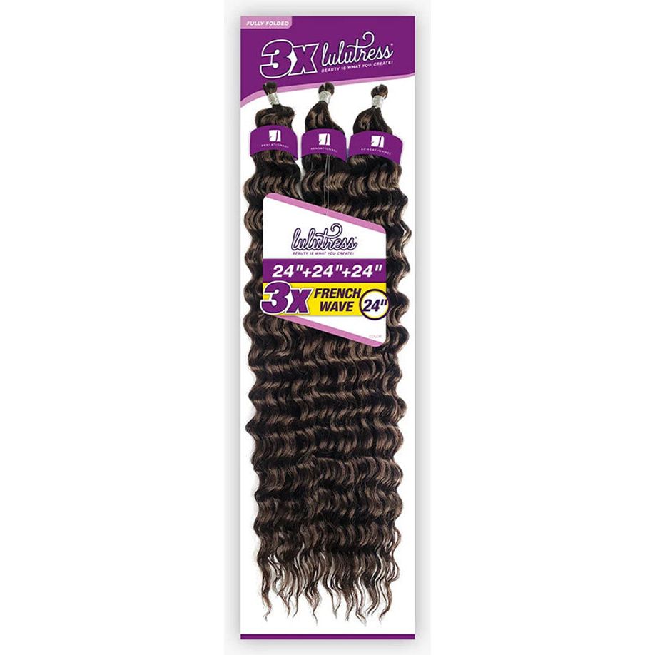 Sensationnel Lulutress Synthetic Braids – 3X French Wave 24