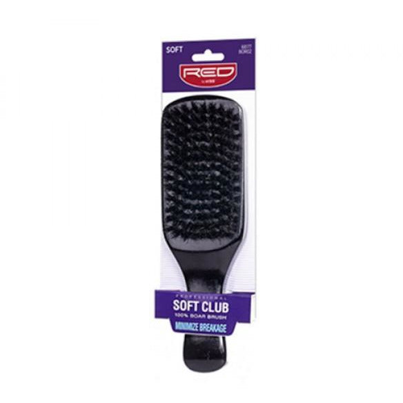 Red by Kiss Soft Club 100% Boar Brush #BOR02