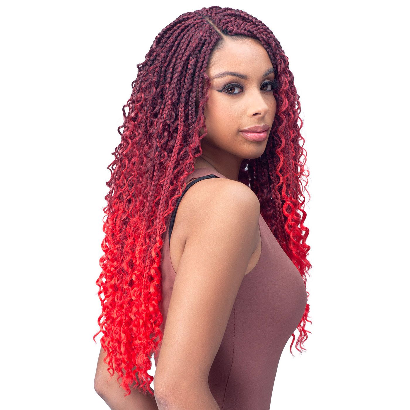Bobbi Boss Synthetic Pre-Looped Crochet Braids - 3X Boho Box Braid 20