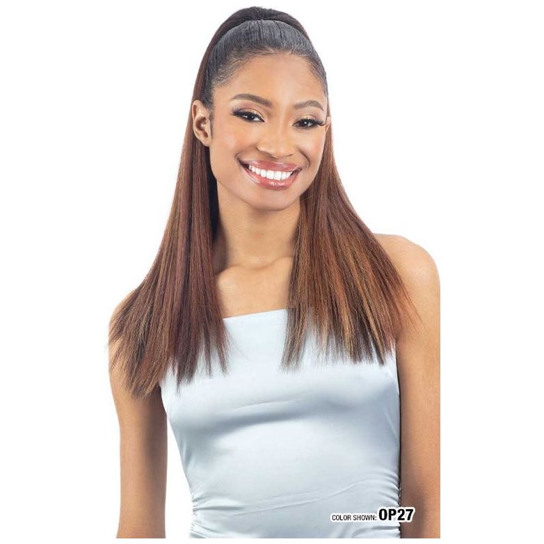 Shake-N-Go Natural Me Synthetic Drawstring Ponytail - Natural Straight