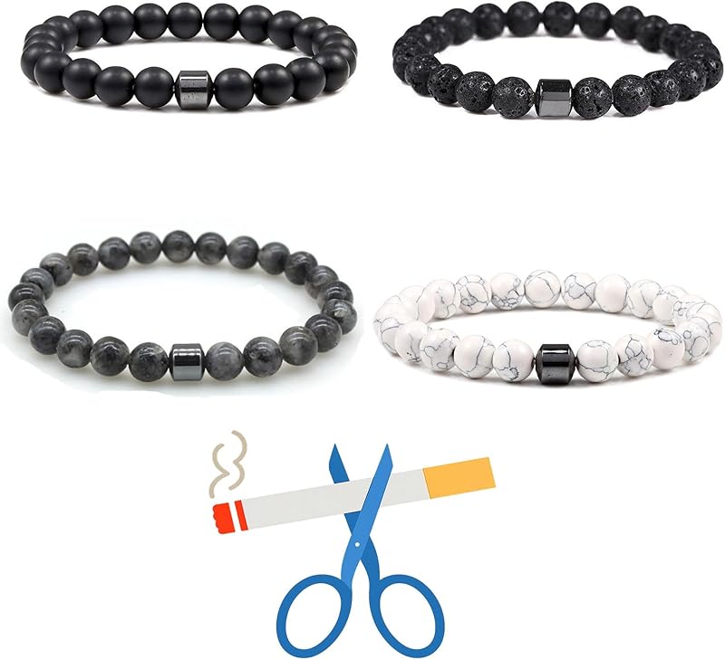 This pack of 2 smoking cessation bracelets is suitable for both men and women. It can help you quit smoking, relieve anxiety and stress, promote lymphatic circulation, and alleviate pain.  Makes a great gift!