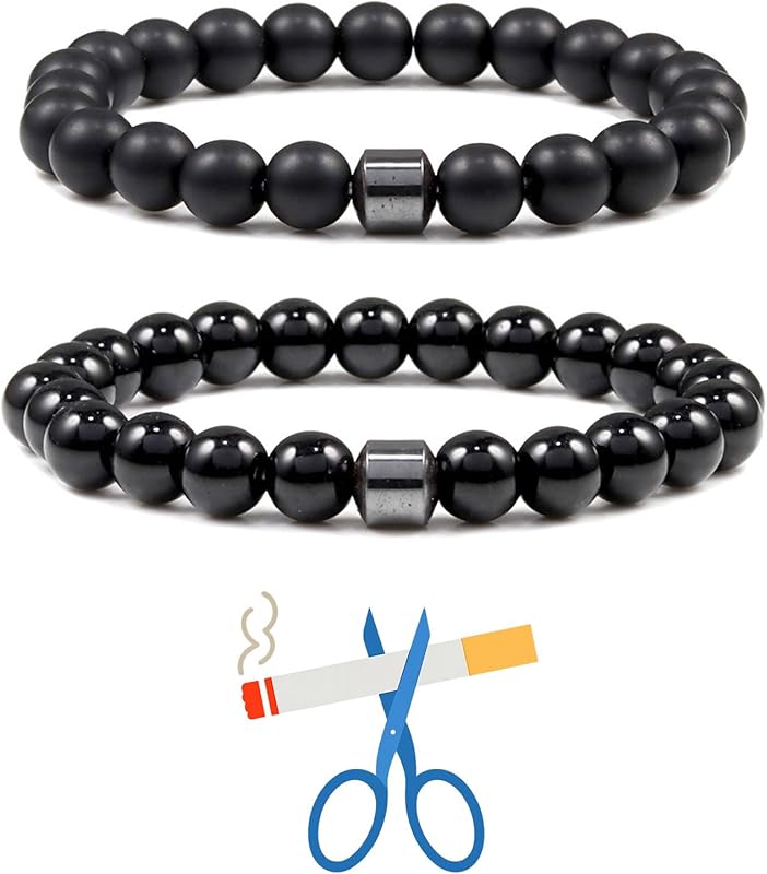 This pack of 2 smoking cessation bracelets is suitable for both men and women. It can help you quit smoking, relieve anxiety and stress, promote lymphatic circulation, and alleviate pain.  Makes a great gift!