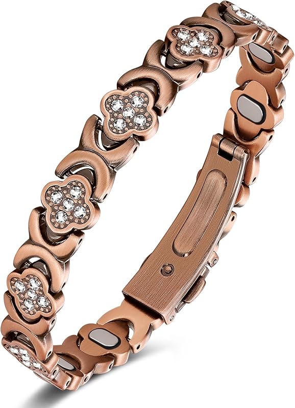 Copper Bracelets for Women, Pure Copper Magnetic Bracelet with 3500 Gauss Effective Magnets