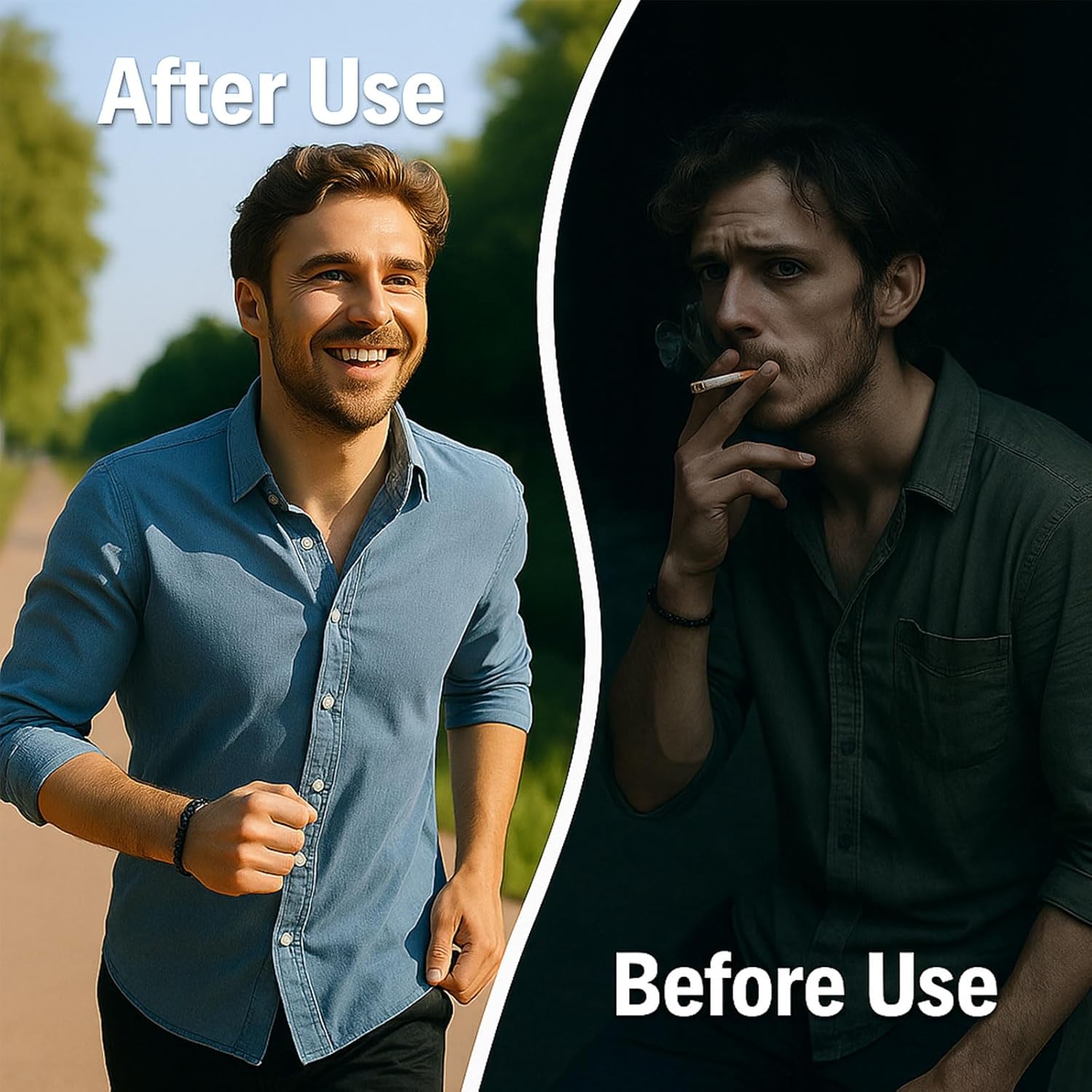 This pack of 2 smoking cessation bracelets is suitable for both men and women. It can help you quit smoking, relieve anxiety and stress, promote lymphatic circulation, and alleviate pain.  Makes a great gift!