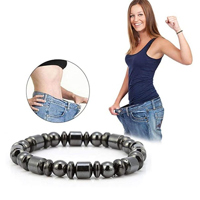 Weight Loss Magnet Bracelets For Women Men Pentagram Stone Magnetic Therapy Bracelet