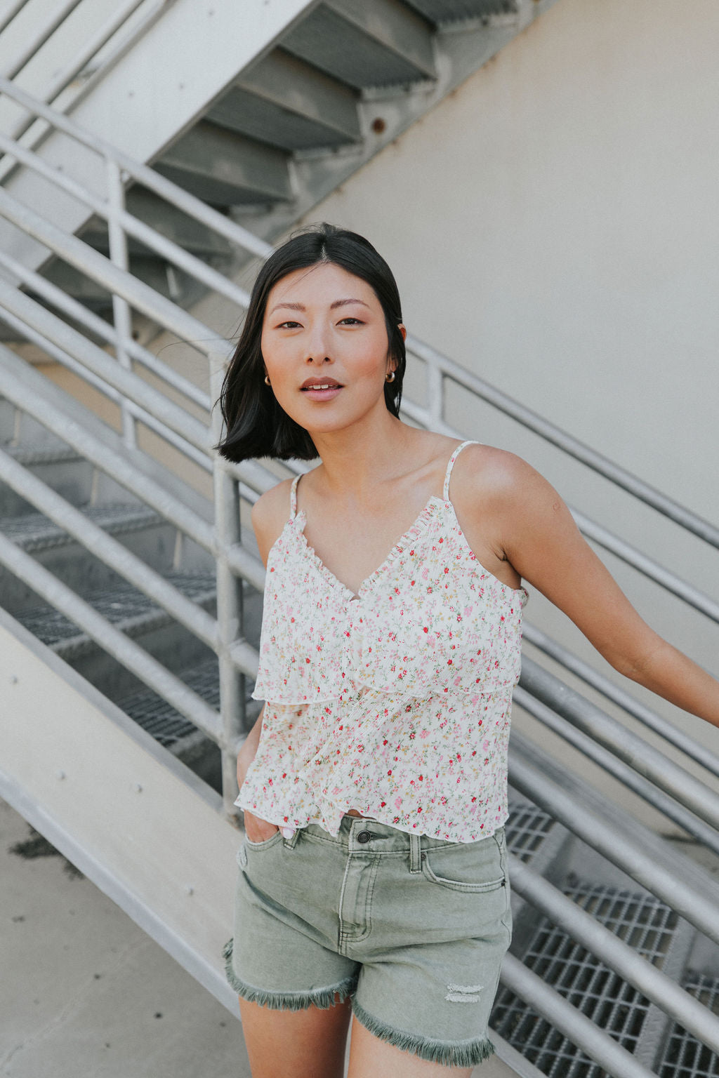 Speak To Your Heart Floral Tank