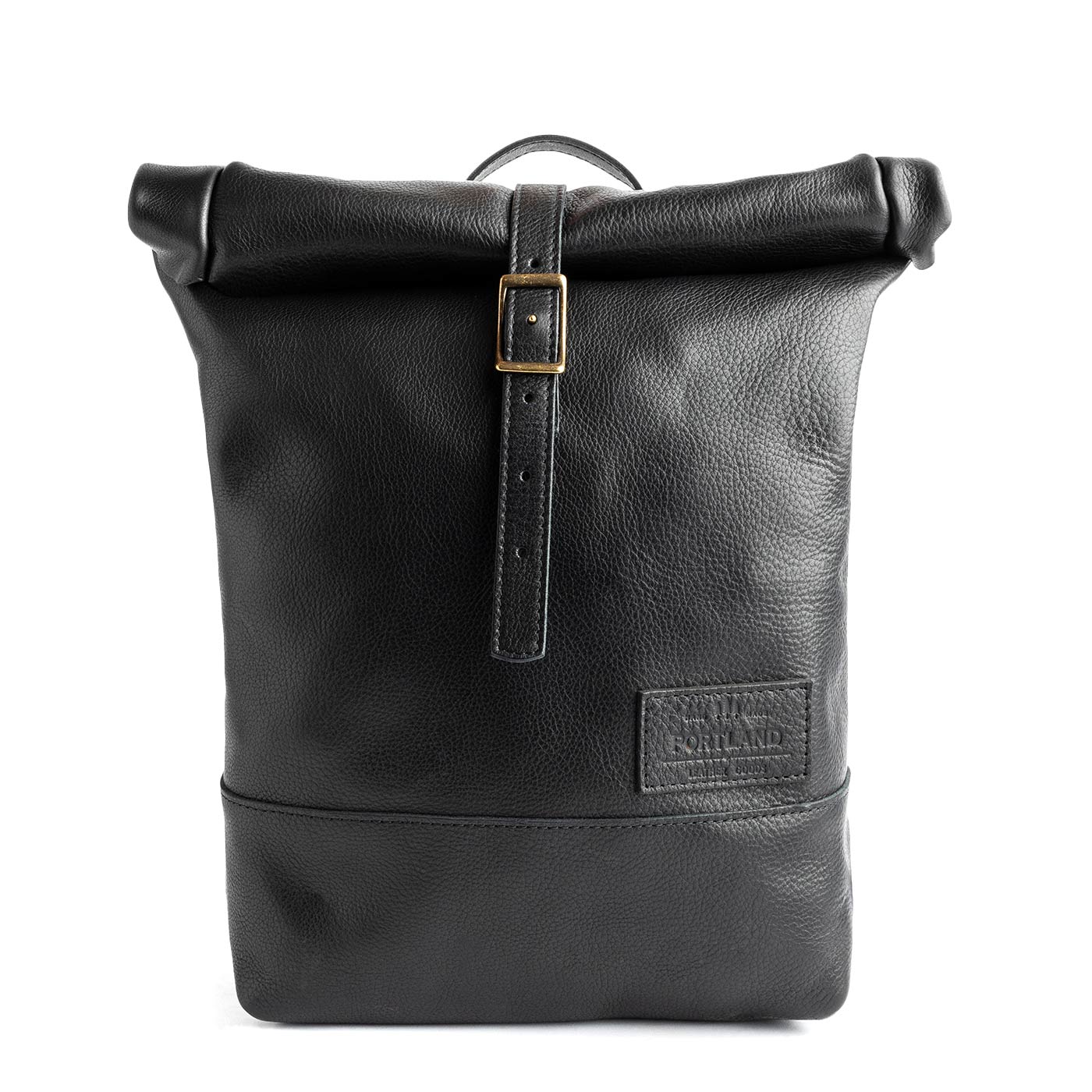 Leather Rolltop Backpack