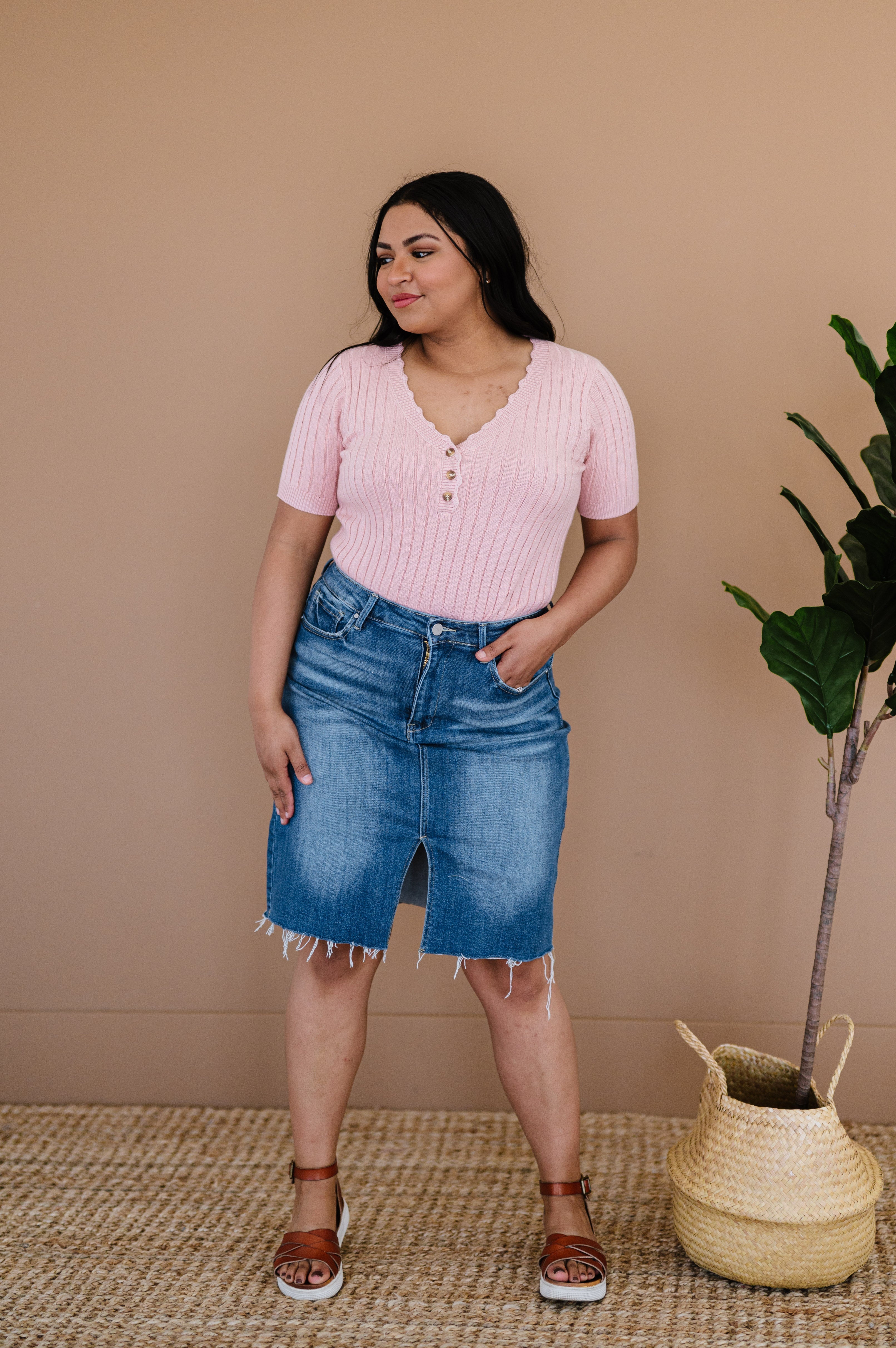 Get It Girl Denim Skirt