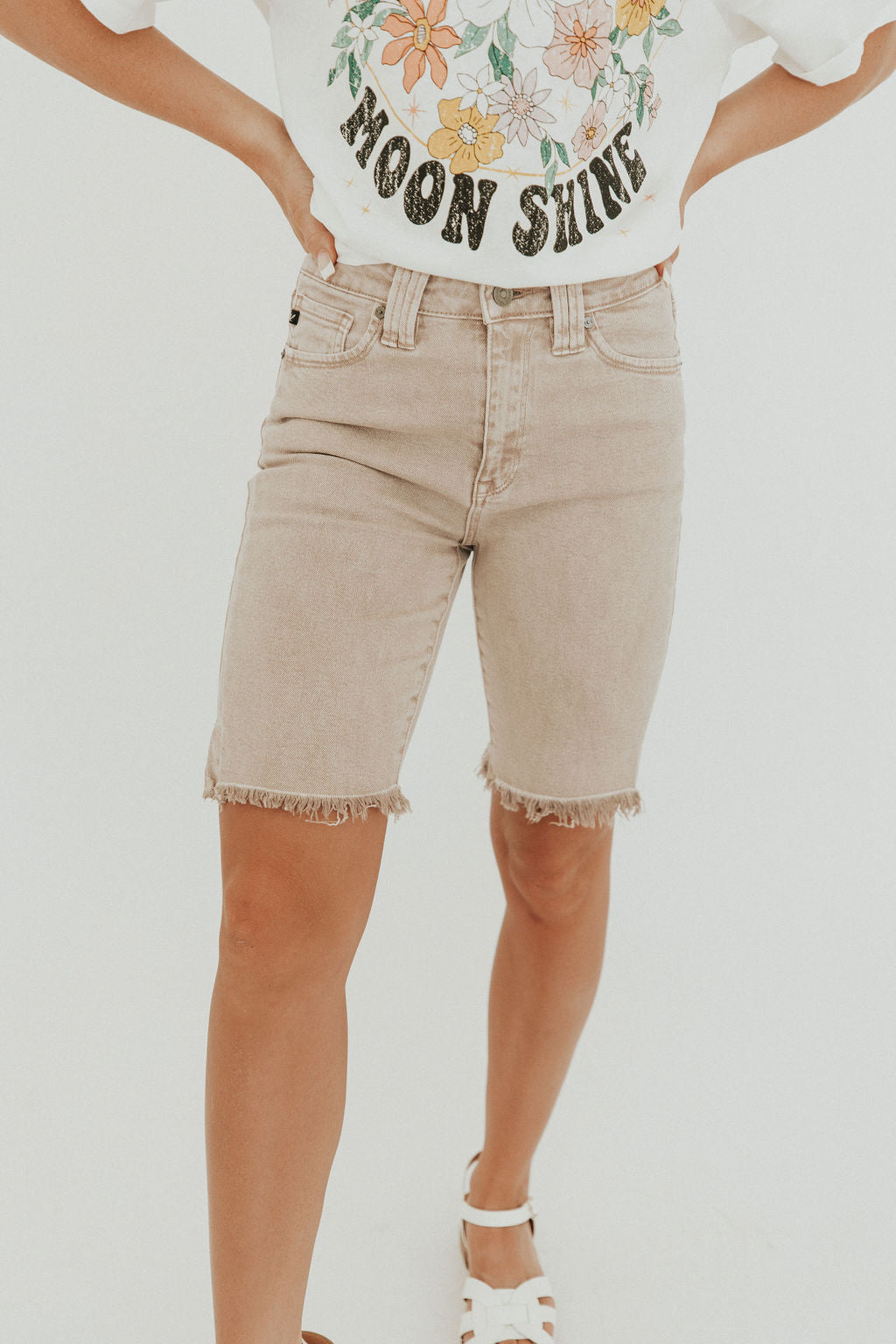 Summer Soul Denim Bermuda Shorts