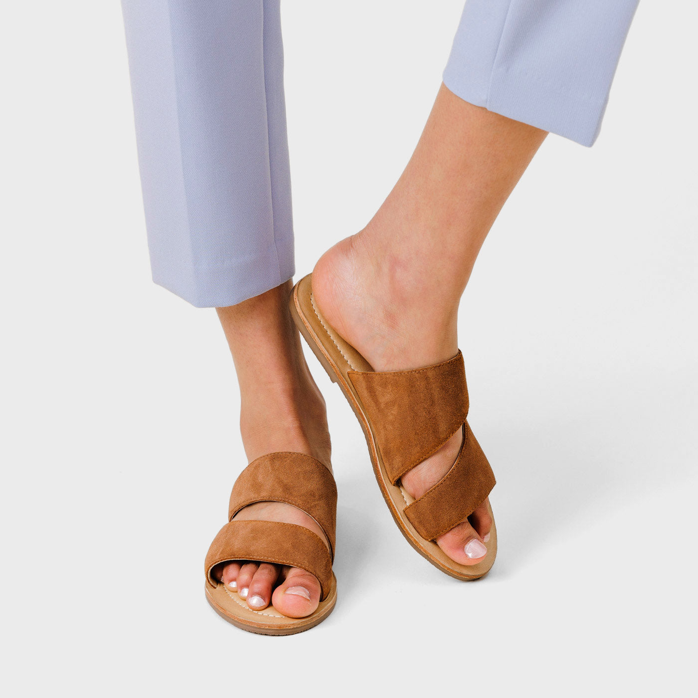 'Almost Perfect' Double Swirl Slide Sandal