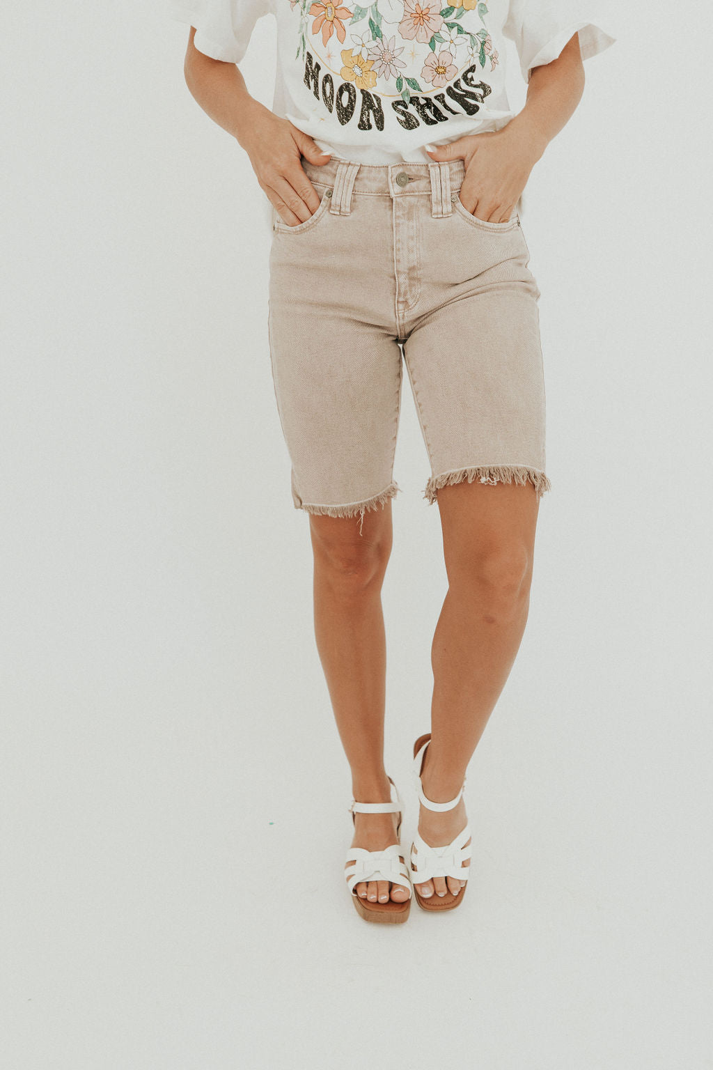Summer Soul Denim Bermuda Shorts