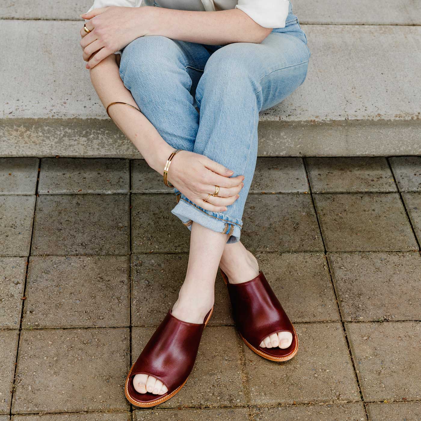 'Almost Perfect' Open Toe Mule