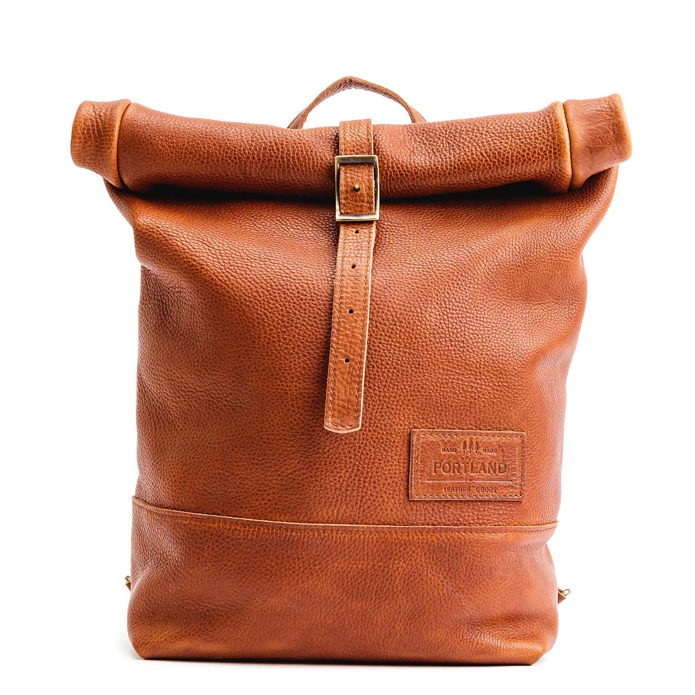 Leather Rolltop Backpack