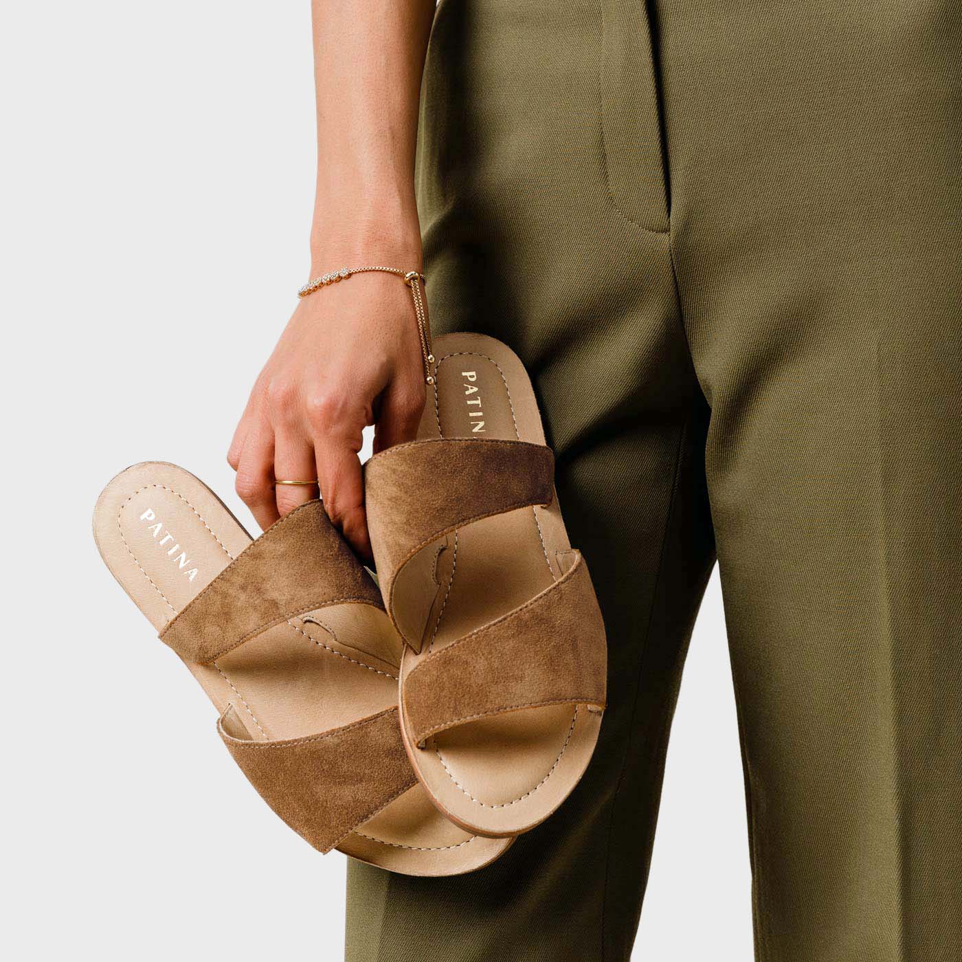 'Almost Perfect' Double Swirl Slide Sandal
