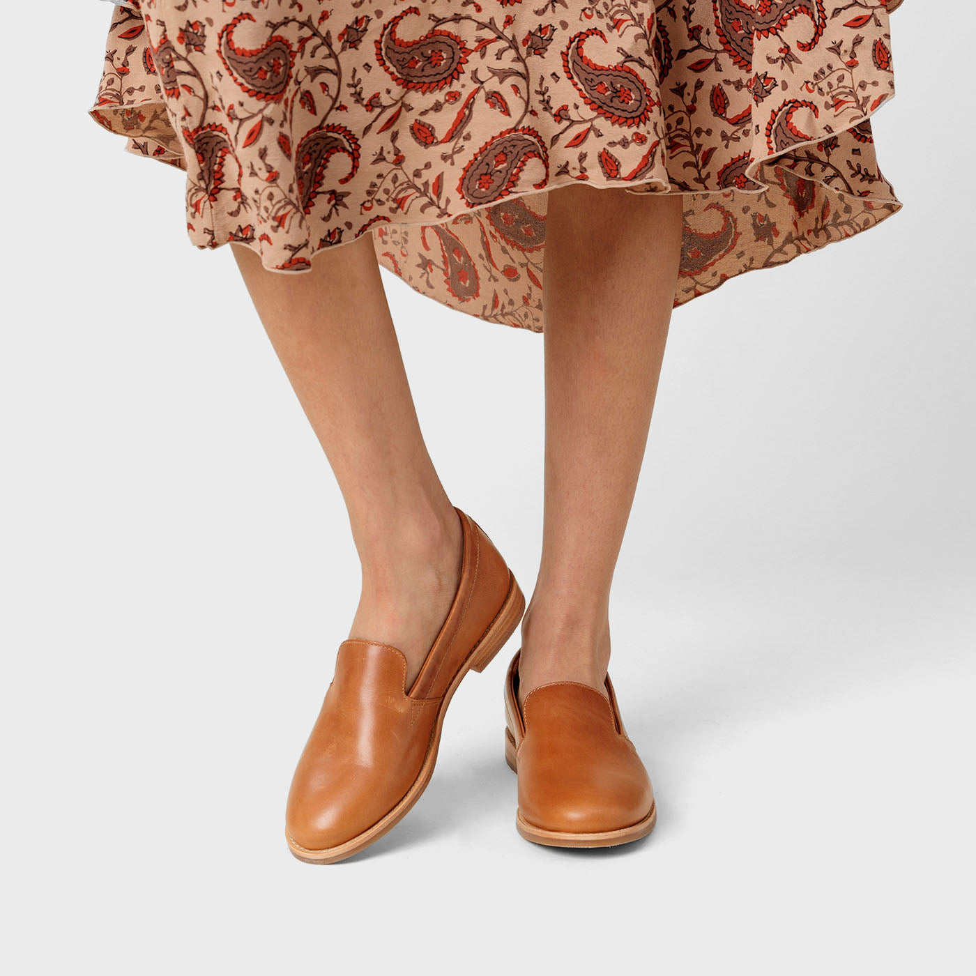'Almost Perfect' Rounded Leather Loafer
