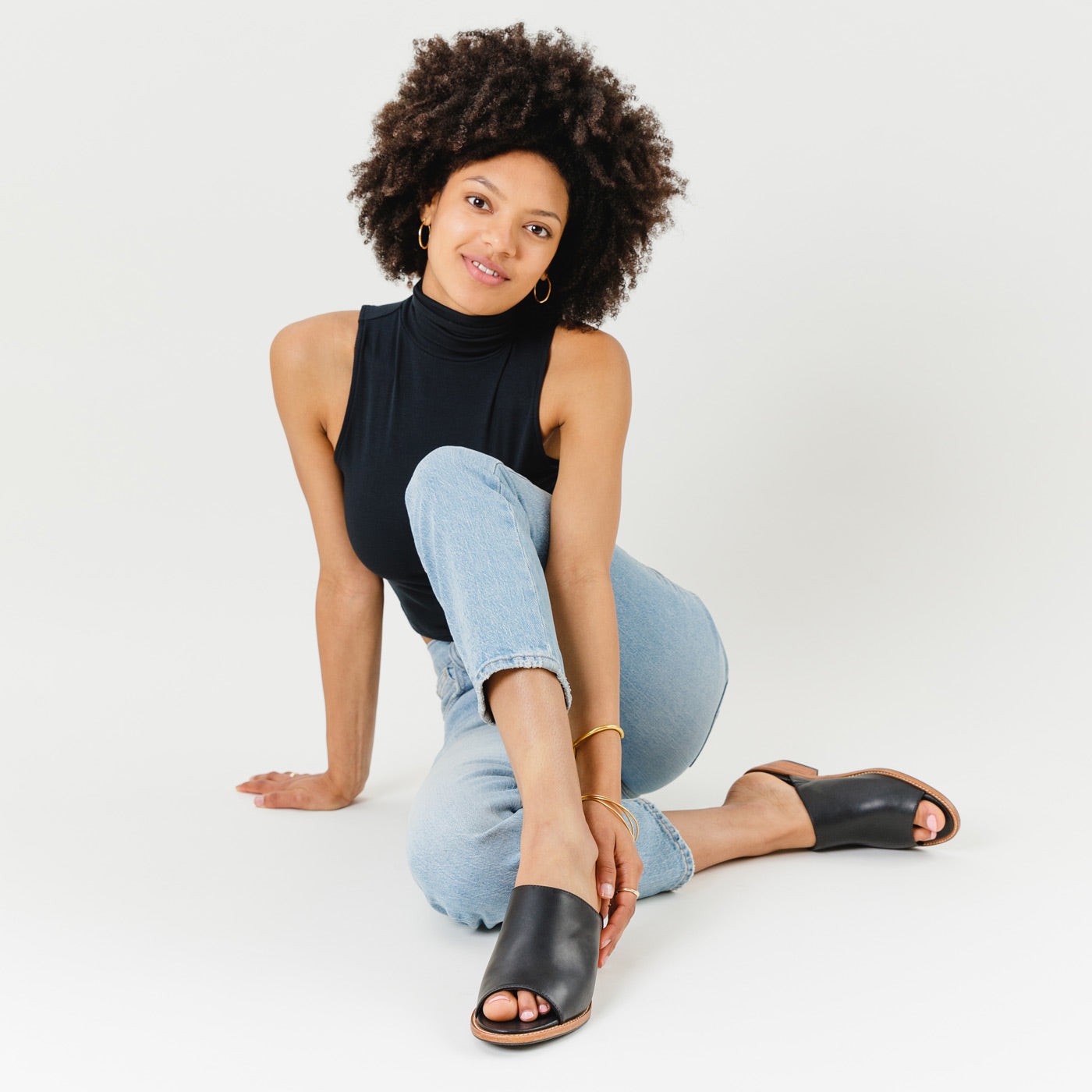 'Almost Perfect' Open Toe Mule