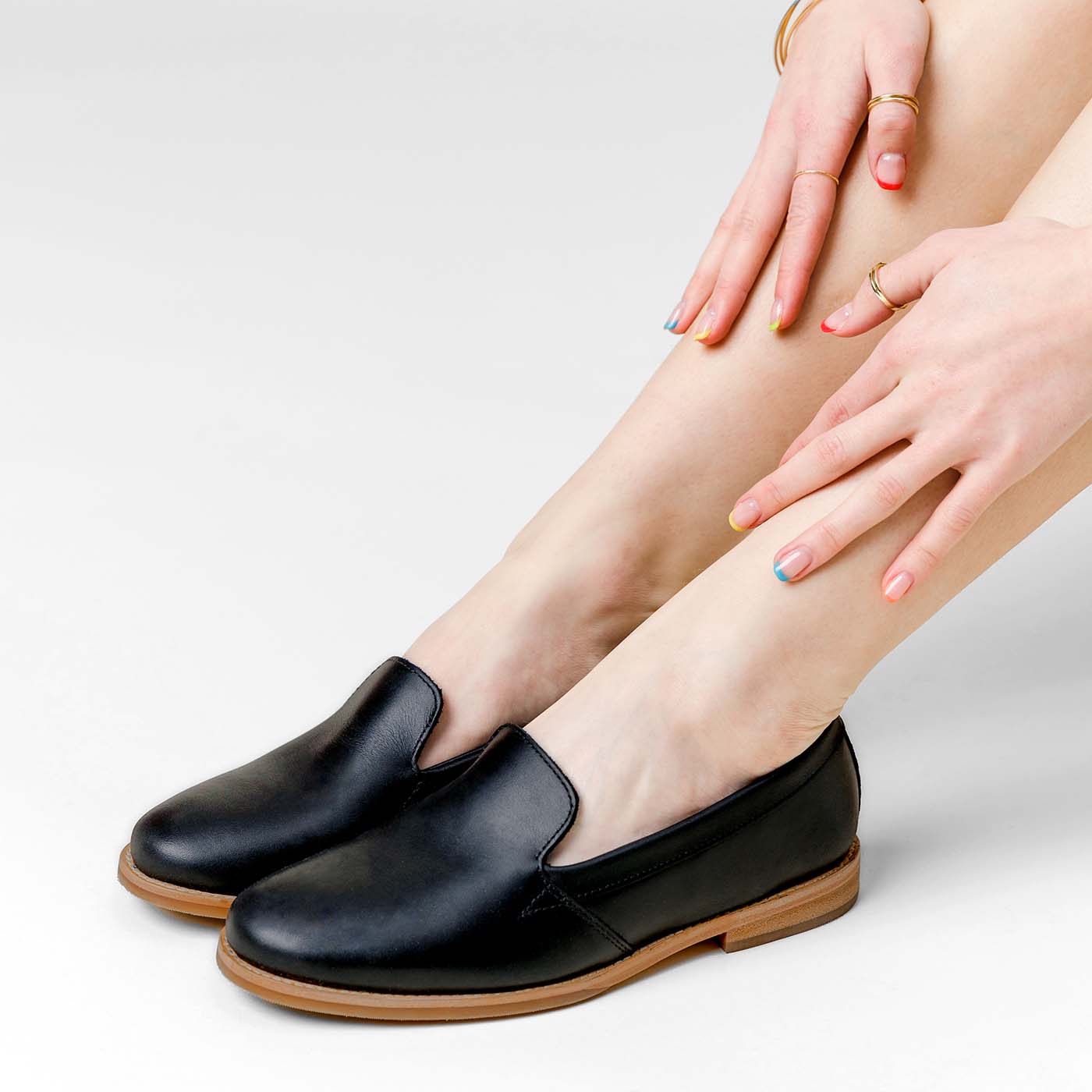 'Almost Perfect' Rounded Leather Loafer