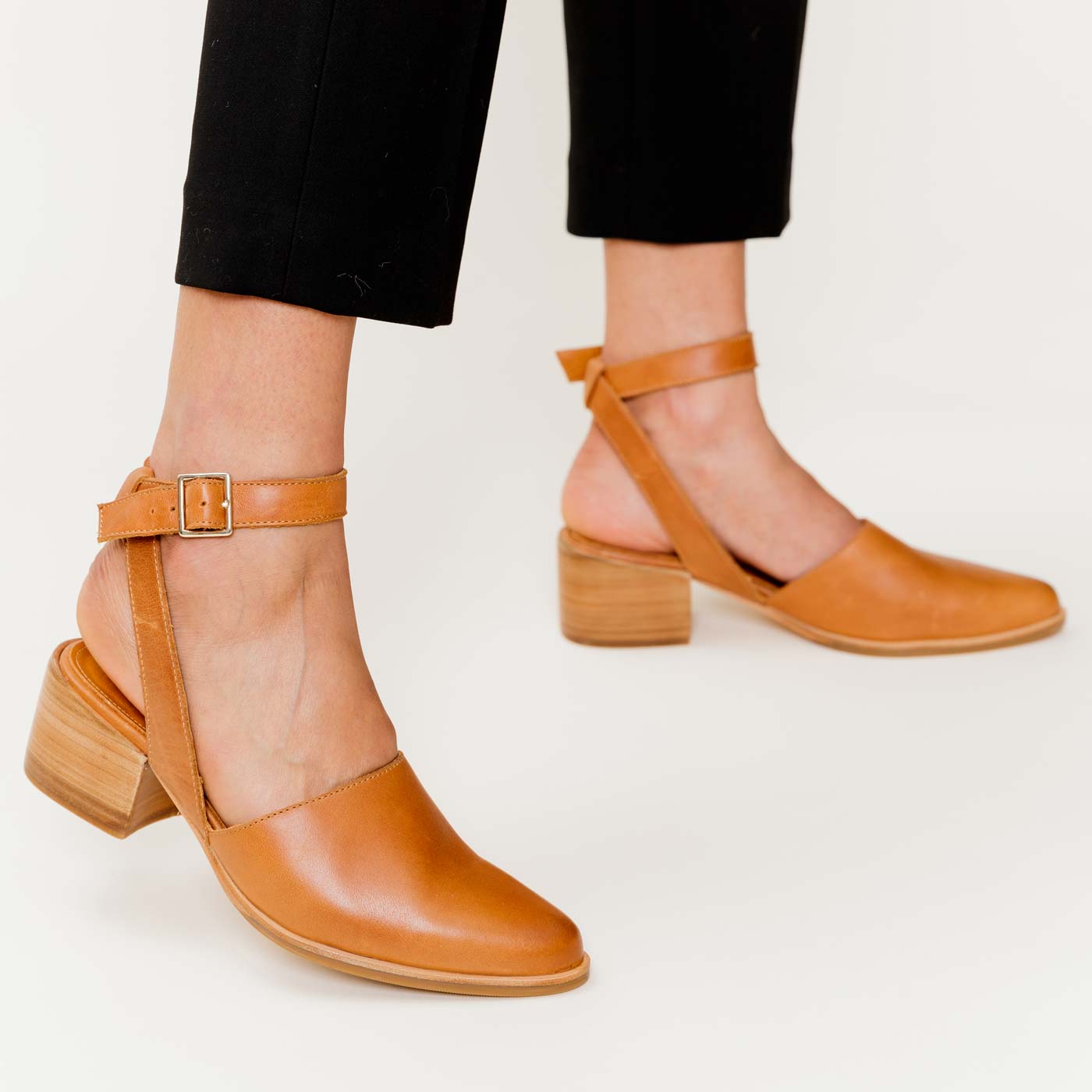 'Almost Perfect' Ankle Wrap Heel