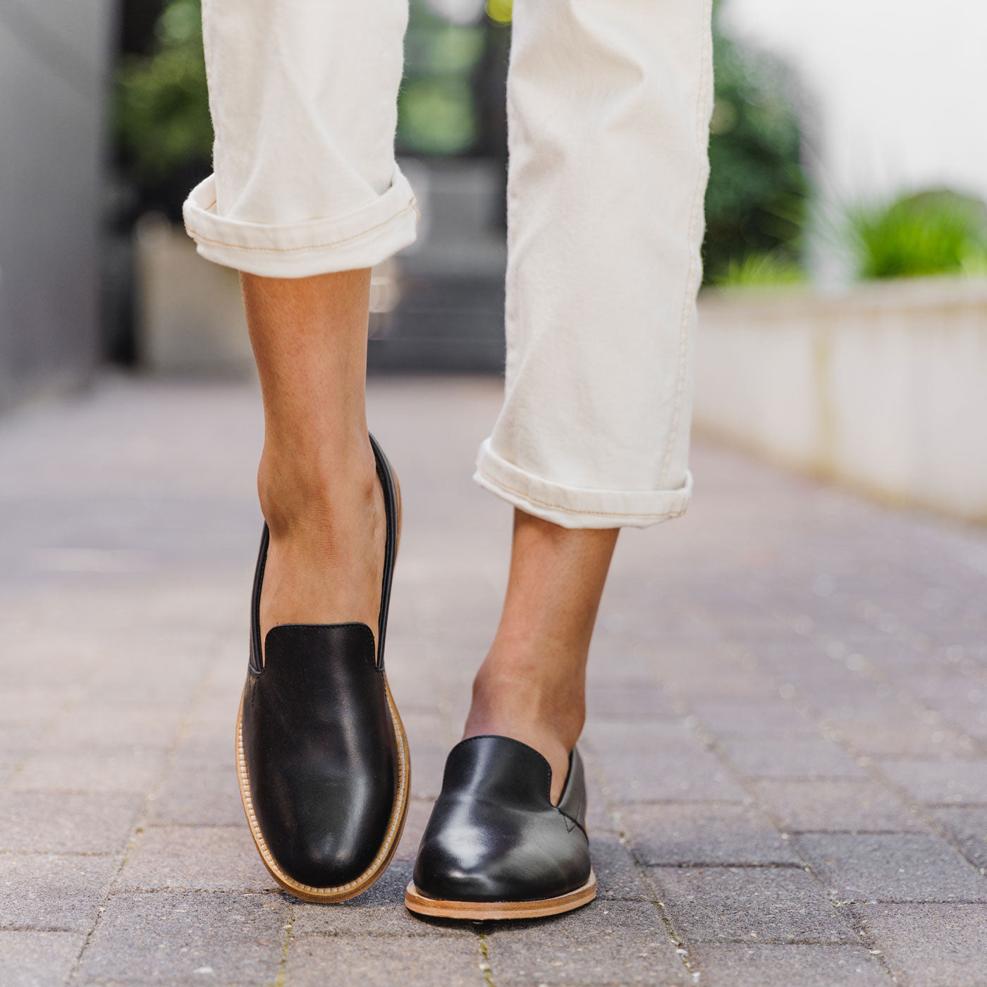 'Almost Perfect' Rounded Leather Loafer