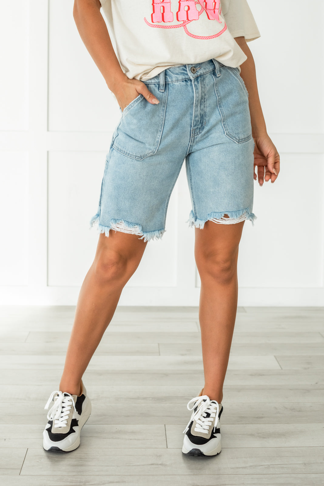 Mattie Ultra High Rise 90's Boyfriend Shorts