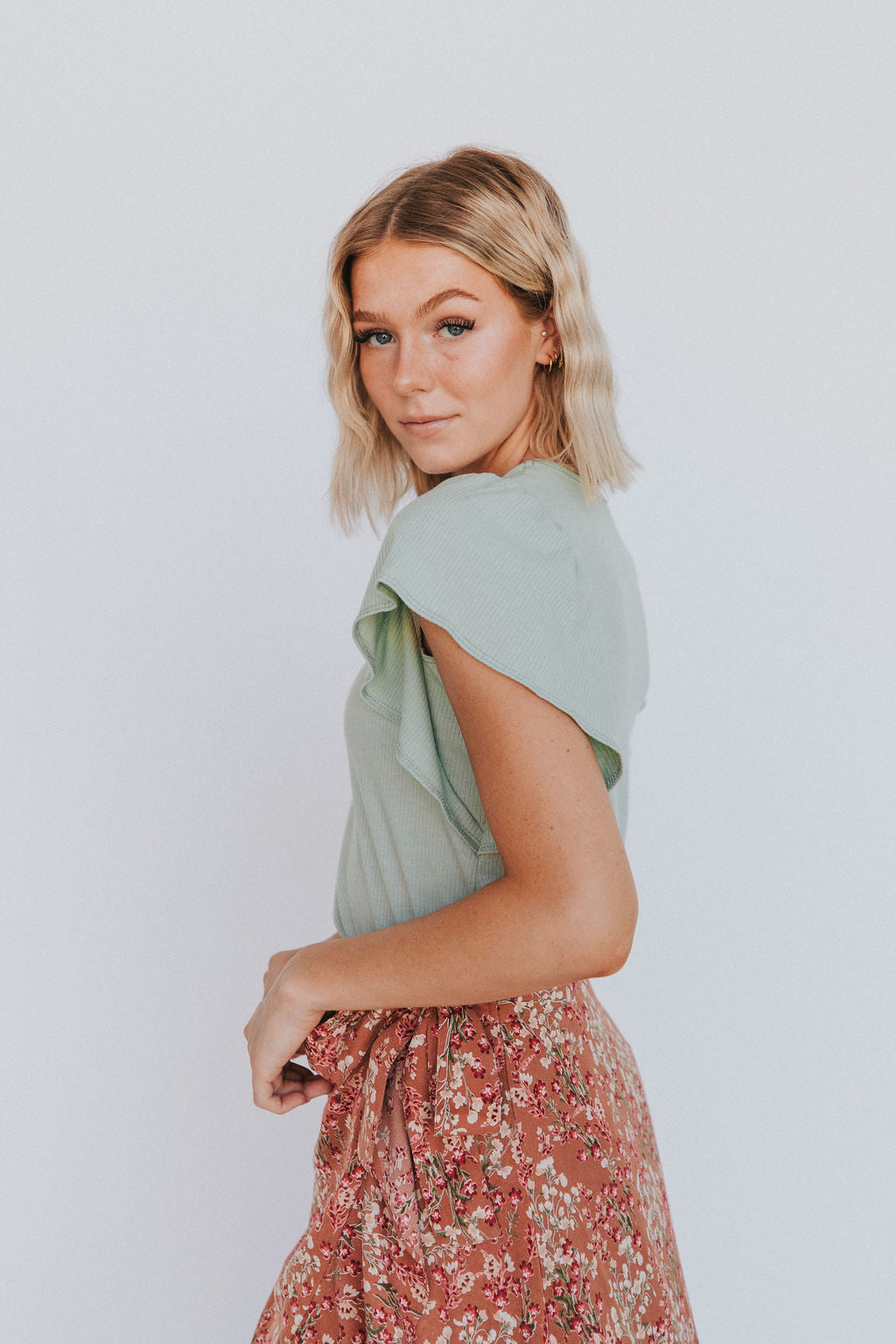 Good News Flutter Sleeve Top