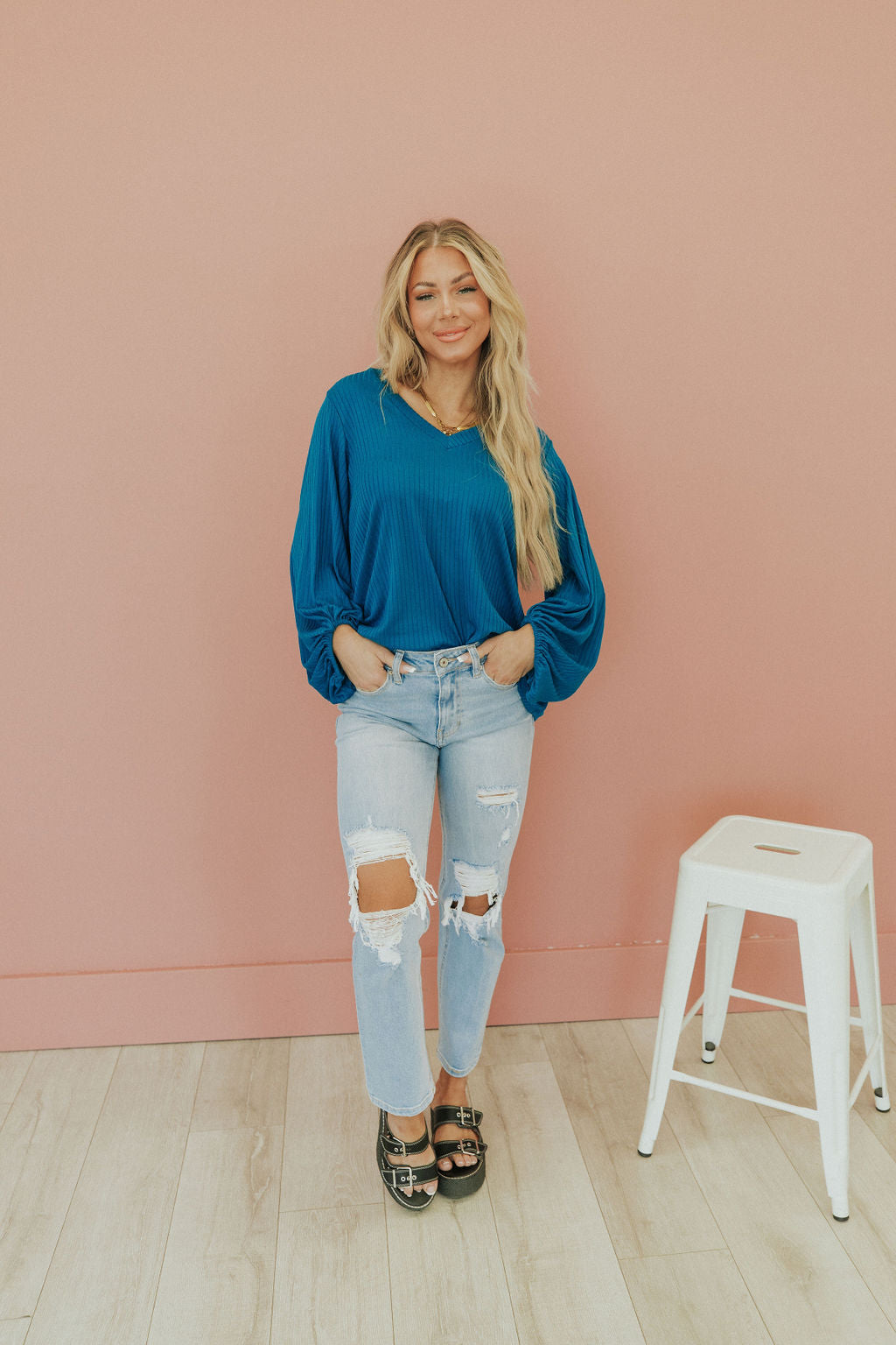 Ground Breaking V-Neck Top