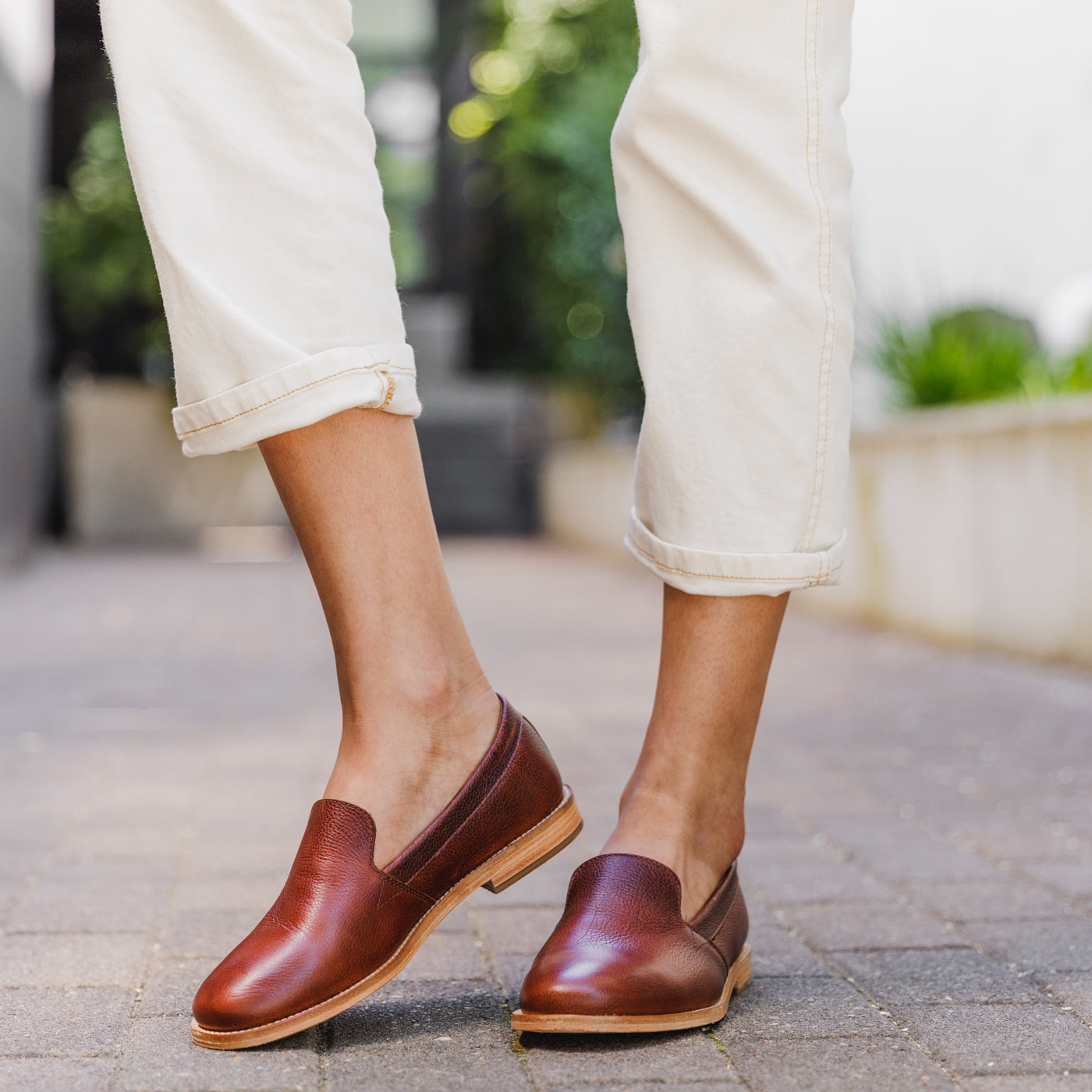 'Almost Perfect' Rounded Leather Loafer