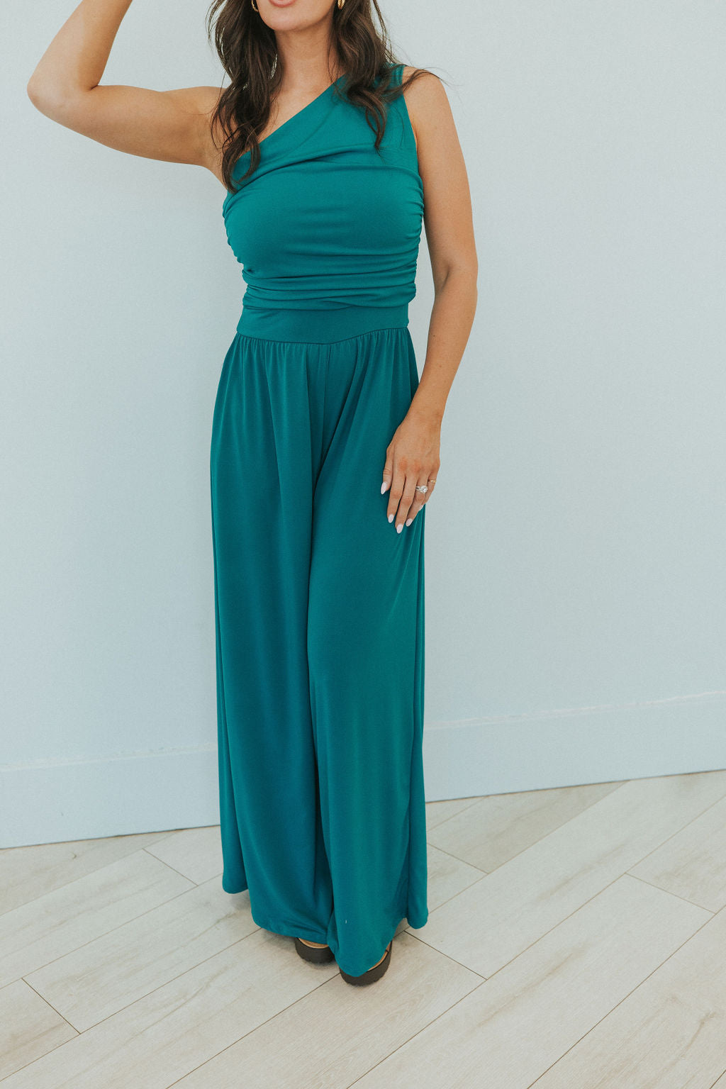 Sophie Belle One Shoulder Jumpsuit