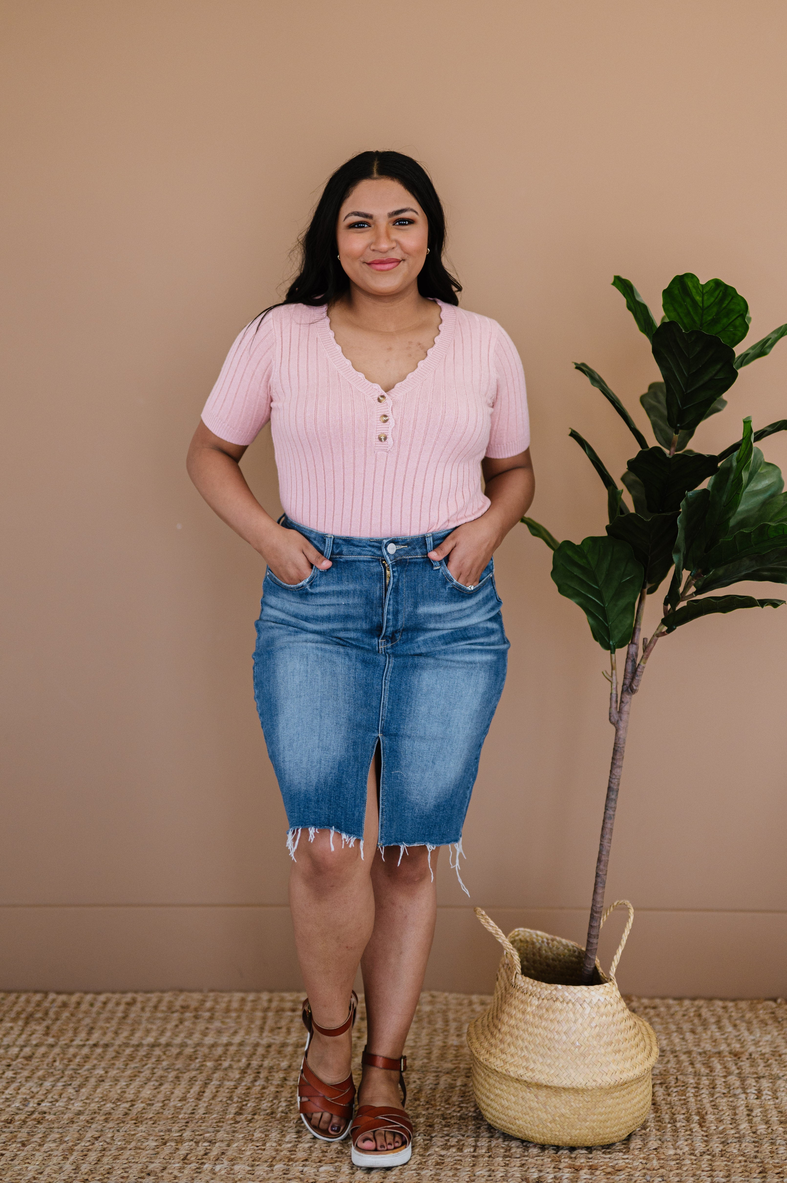 Get It Girl Denim Skirt