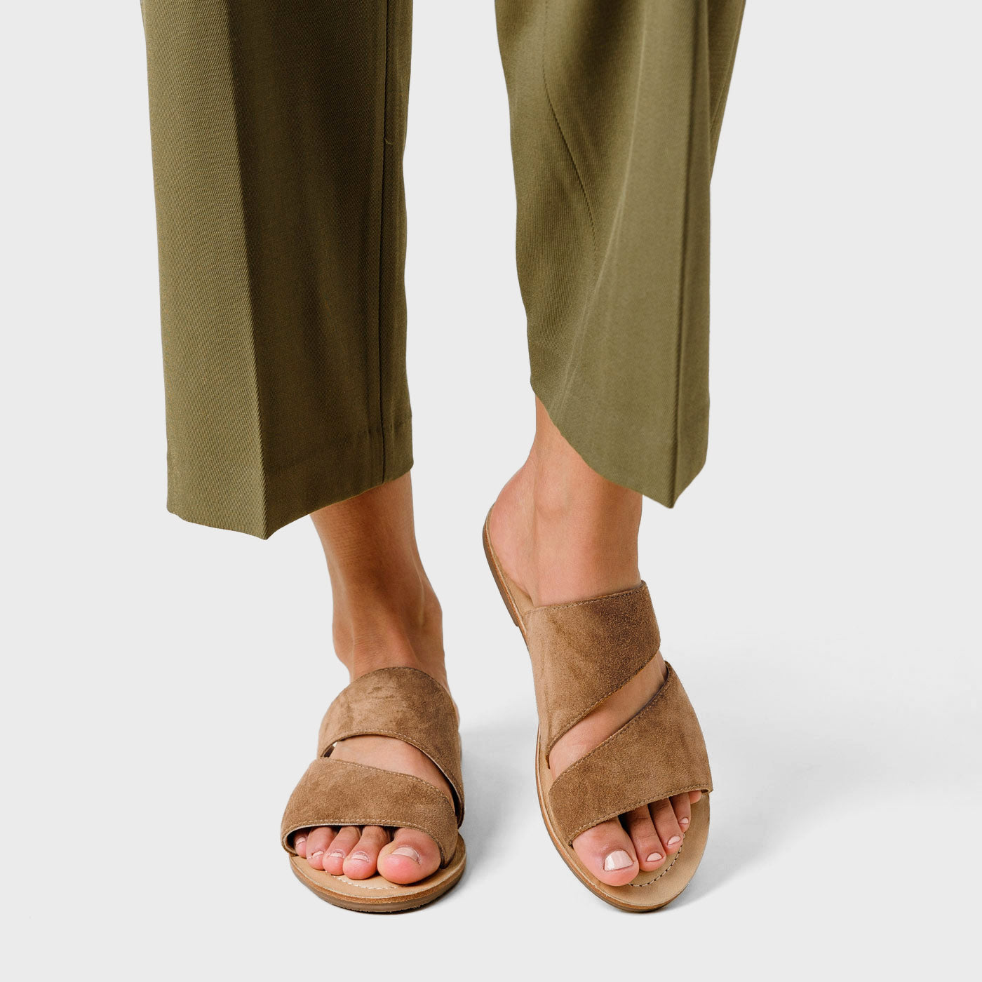 'Almost Perfect' Double Swirl Slide Sandal
