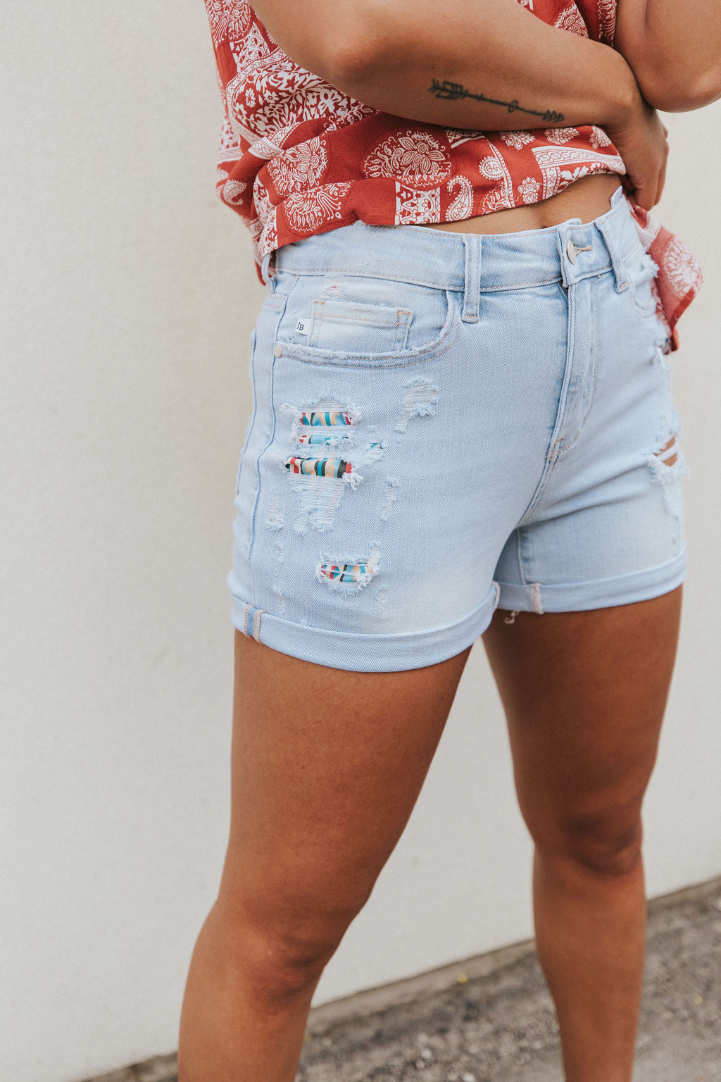 Raise The Stakes Patched Shorts